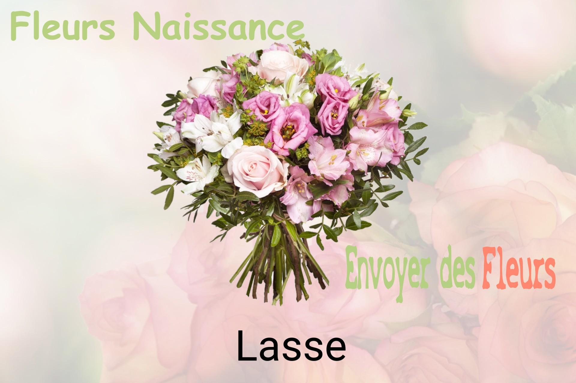 Bouquet de fleurs de naissance livré à Lasse
